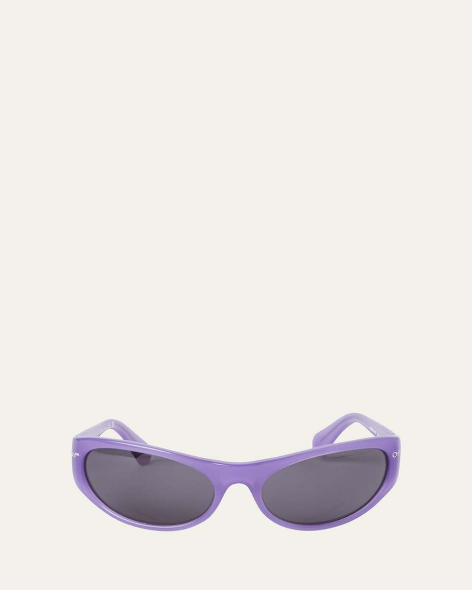 Napoli Logo Acetate Wrap Sunglasses